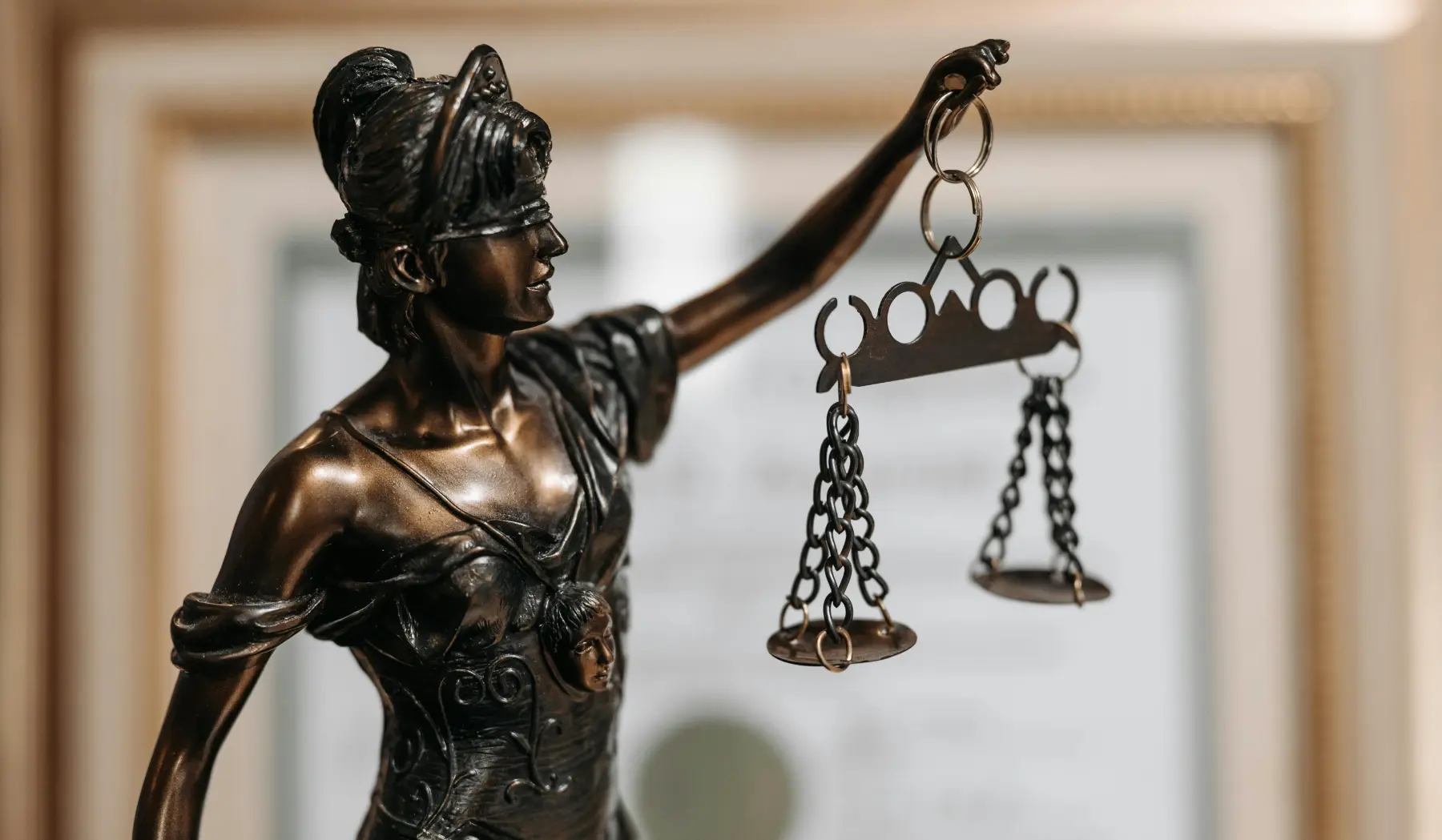 figurine of Lady Justice