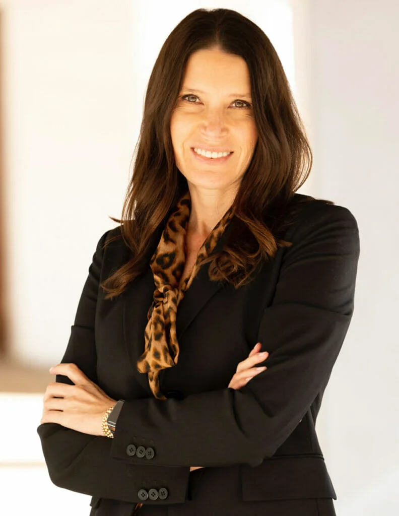 Angela Greenspan with her arms crossed